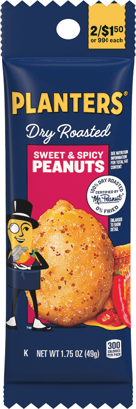 Planters Sweet & Spicy Dry Roasted Peanuts