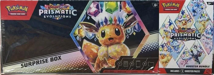 Prismatic Evolutions Surprise Box + Booster Bundle — Sealed 2-Pack